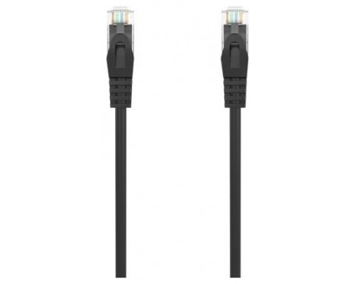 CABLE RED AISENS LATIGUILLO RJ45 LSZH CAT.6A UTP AWG24 25CM NEGRO