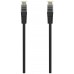 CABLE RED AISENS LATIGUILLO RJ45 LSZH CAT.6A UTP AWG24 25CM NEGRO