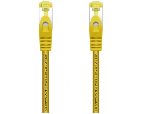 CABLE RED AISENS LATIGUILLO RJ45 LSZH CAT.7 SFTP PIMF 25CM AMARILLO