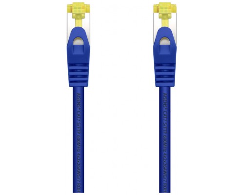 CABLE RED AISENS LATIGUILLO RJ45 LSZH CAT.7 SFTP PIMF 25CM AZUL