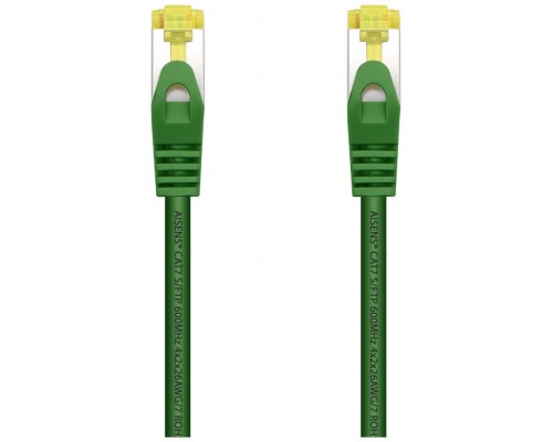 CABLE RED AISENS LATIGUILLO RJ45 LSZH CAT.7 SFTP PIMF 25CM VERDE