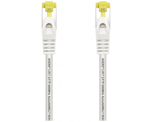 CABLE RED AISENS LATIGUILLO RJ45 LSZH CAT.7 SFTP PIMF 25CM BLANCO