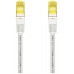 CABLE RED AISENS LATIGUILLO RJ45 LSZH CAT.7 SFTP PIMF 25CM BLANCO