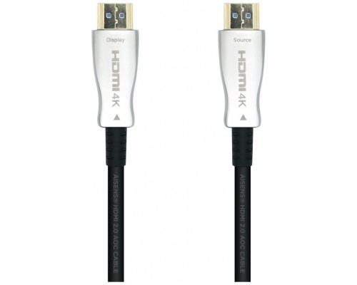 CABLE HDMI AISENS V2.0 OPTICO ACTIVO AOC 4K60HZ M/M 15M NEGRO