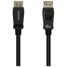 CABLE AISENS DISPLAYPORT CERTIFICADO V1.4 8K60HZ M/M 0.5M NEGRO