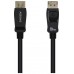 CABLE AISENS DISPLAYPORT CERTIFICADO V1.4 8K60HZ M/M 0.5M NEGRO