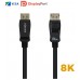 CABLE AISENS DISPLAYPORT CERTIFICADO V1.4 8K60HZ M/M 2.0M NEGRO