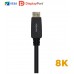 CABLE AISENS DISPLAYPORT CERTIFICADO V1.4 8K60HZ M/M 3.0M NEGRO