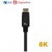 CABLE AISENS DISPLAYPORT CERTIFICADO V1.4 8K60HZ M/M 3.0M NEGRO