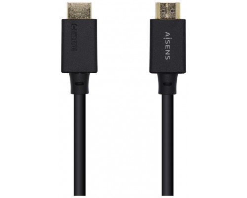 CABLE HDMI AISENS V2.1 ULTRA ALTA VELOCIDAD 8K60HZ M/M 0.5M NEGRO