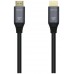 CABLE HDMI AISENS V2.1 ULTRA ALTA VELOCIDAD 8K60HZ M/M 0.5M GRIS NEGRO