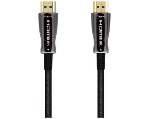 CABLE HDMI AISENS V2.1 OPTICO ACTIVO AOC 8K60HZ M/M 10M NEGRO