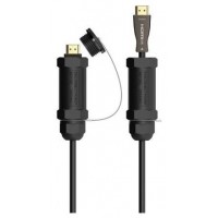 CABLE HDMI AISENS V2.1 OPTICO ACTIVO AOC ARMADURA 8K60HZ M/M 30M NEGRO