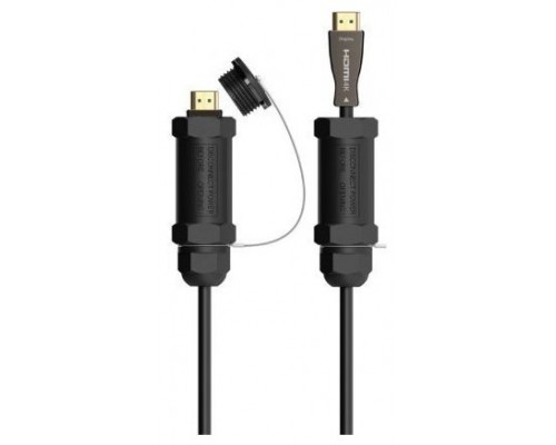 CABLE HDMI AISENS V2.1 OPTICO ACTIVO AOC ARMADURA 8K60HZ M/M 30M NEGRO