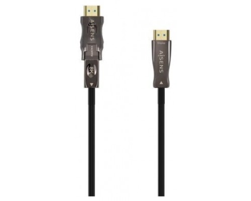 CABLE HDMI AISENS V2.1 OPTICO ACTIVO AOC DESMONTABLE 8K60HZ M/M 15M NEGRO