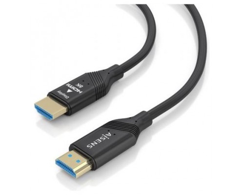 CABLE HDMI AISENS V2.1 OPTICO ACTIVO AOC 8K60HZ 48GBPS A/M-A/M 10M NEGRO
