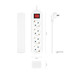 REGLETA AISENS BASE 4 TOMAS INTERRUPTOR CABLE 3x1.5MM2 1.4M BLANCO