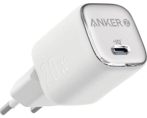 CARGADOR DE PARED ANKER ZOLO 20W 1 PUERTO USB-C BLANCO-DI9 CARGADOR DE PARED ANKER ZOLO 20W 1 PUERTO USB-C BLANCO