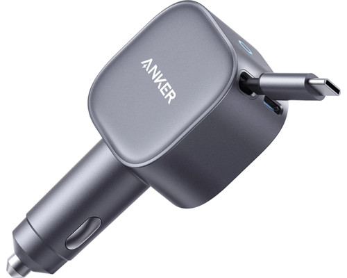 CARGADOR DE COCHE ANKER DE COCHE 75W CON CABLE USB-C RETRACTIL-DI19 CARGADOR DE COCHE ANKER DE COCHE 75W CON CABLE USB-C RETRACTIL