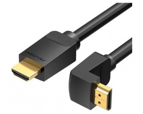 CABLE HDMI V2.0 4K M-M ACODADO 1 M NEGRO VENTION