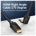 CABLE HDMI V2.0 4K M-M ACODADO 1 M NEGRO VENTION