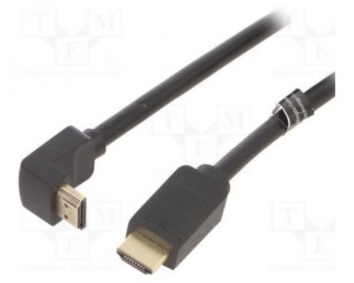 CABLE HDMI V2.0 4K M-M ACODADO 1.5 M NEGRO VENTION