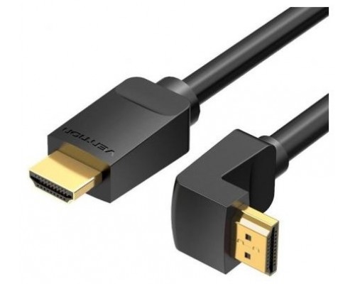 CABLE HDMI V2.0 4K M-M ACODADO 3 M NEGRO VENTION