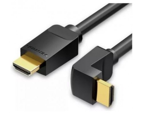 CABLE HDMI V2.0 4K M-M ACODADO 90º 2 M NEGRO VENTION