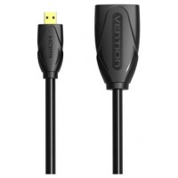 CABLE ALARGADOR MICROHDMI 4K M-H 1 M NEGRO VENTION