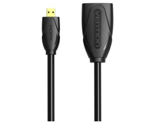 CABLE ALARGADOR MICROHDMI 4K M-H 1 M NEGRO VENTION