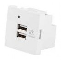 ROSETA PARED LANBERG 230V 2 X USB 5V 2.1A BLANCO