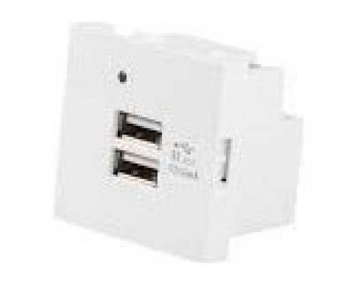 ROSETA PARED LANBERG 230V 2 X USB 5V 2.1A BLANCO