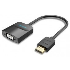 CONVERSOR HDMI/M A VGA/H JACK 3.5/H 0.15 M NEGRO VENTION