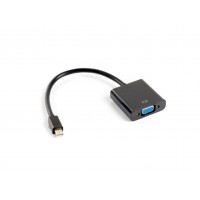 ADAPTADOR LANBERG MINIDISPLAYPORT MACHO/VGA HEMBRA 20CM NEGRO