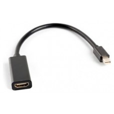 ADAPTADOR LANBERG MINIDISPLAYPORT MACHO/VGA HEMBRA 20CM NEGRO