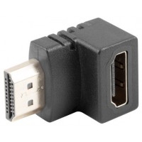 ADAPTADOR LANBERG HDMI(M) A HDMI(H) ANGULO ABAJO NEGRO