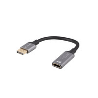 ADAPTADOR LANBERG 4K DISPLAYPORT MACHO/HDMI HEMBRA 20CM-9DI ADAPTADOR LANBERG 4K DISPLAYPORT MACHO/HDMI HEMBRA 20CM