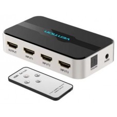 DUPLICADOR 3xHDMI/H-HDMI/M-AUDIO NEGRO VENTION