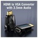 ADAPTADOR CONVERSOR HDMI A VGA AUDIO JACK 3.5 MM NEGRO VENTION