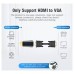 ADAPTADOR CONVERSOR HDMI A VGA AUDIO JACK 3.5 MM NEGRO VENTION