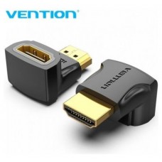 ADAPTADOR 4K 90º ACODADO HDMI/M A HDMI/H NEGRO VENTION