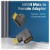 ADAPTADOR 4K 270º HDMI/M A HDMI/H NEGRO VENTION