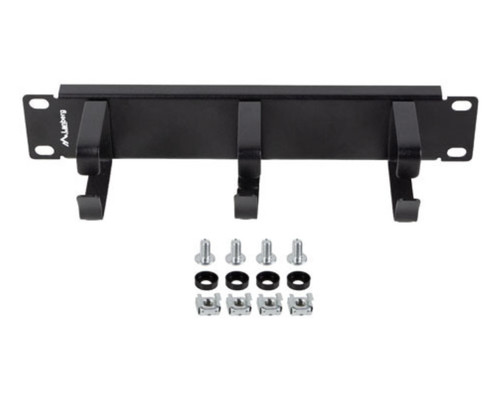 ORGANIZADOR DE CABLES LANBERG 3 ANILLAS 10" 1U TIPO B NEGRO
