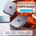 SWITCH CONMUTADOR 8K 2.1 BIDIRECCIONAL USB-C 2xHDMI/H GRIS VENTION-AA10 SWITCH CONMUTADOR 8K 2.1 BIDIRECCIONAL USB-C 2xHDMI/H GRIS VENTION