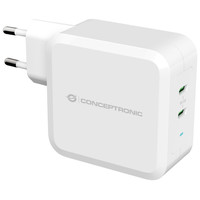 Cargador conceptronic pd 2 puertos usb - c
