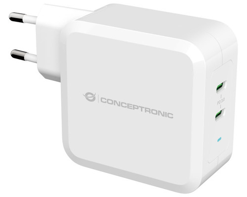 Cargador conceptronic pd 2 puertos usb - c-MR50 Cargador conceptronic pd 2 puertos usb - c
