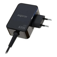CARGADOR USB DE VIAJE/PARED TYPE-C 65W GaN NEGRO APPROX
