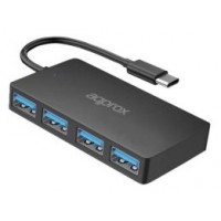 HUB 4 PUERTOS USB 3.0 A TYPE-C NEGRO APPROX