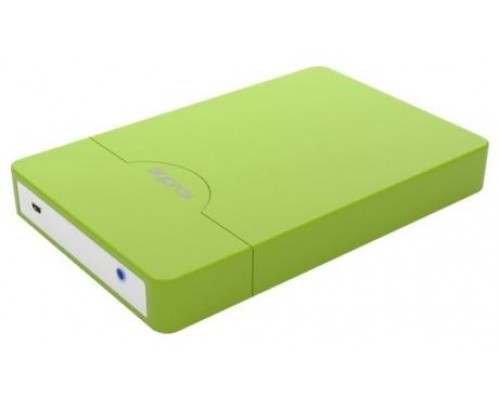 CAJA EXTERNA USB 2.5"" SATA SCREWLESS VERDE APPROX