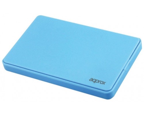 CAJA EXTERNA USB 2.5"" SATA SCREWLESS AZUL CLARO APPROX